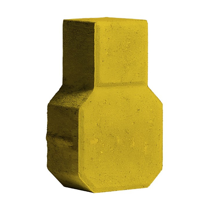 Фигурная тротуарная плитка Ракетка Желтый